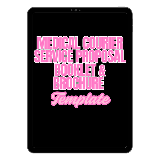 Medical Courier Service Proposal Booklet & Brochure Template